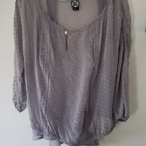 Daniel Rainn blouse Small gray